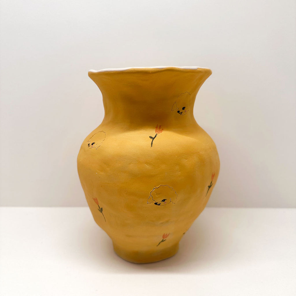 Lemon Lamby Vase