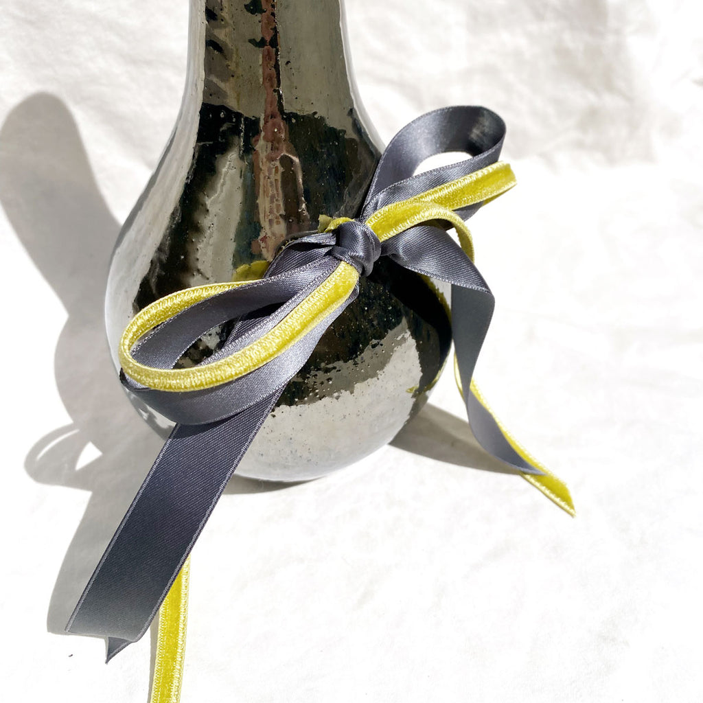 Gunmetal Ribbon Vase