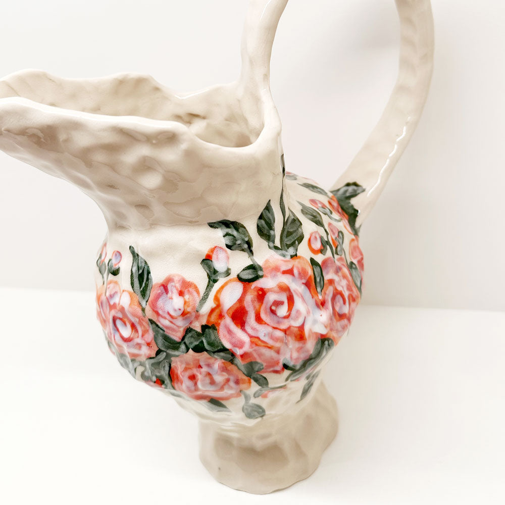 Red Carnation Pitcher / Vase