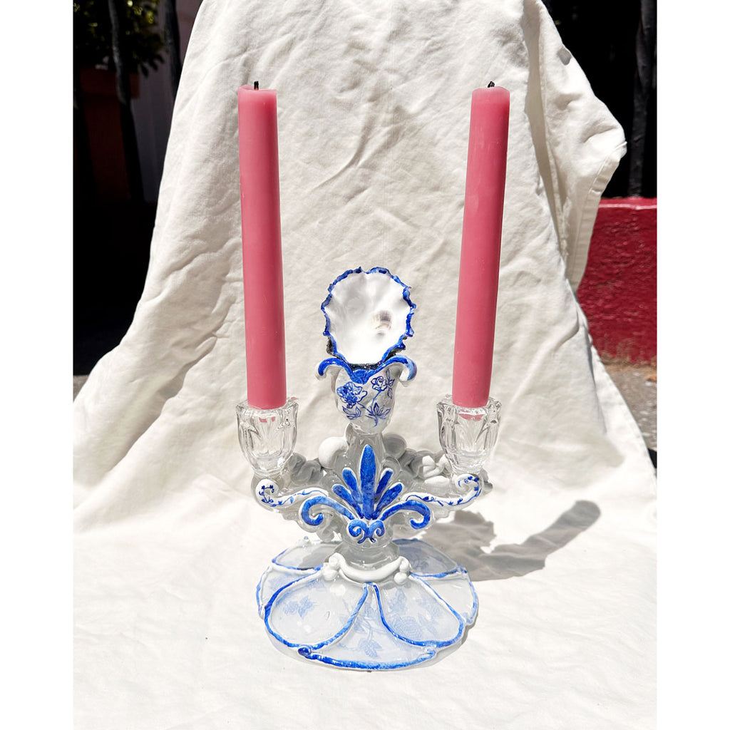 Shell Glass Candle Holder