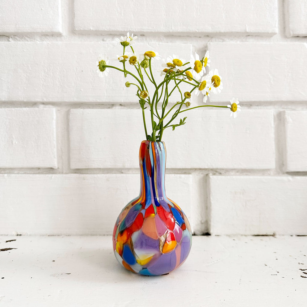 Mini Glass Vase, Rainbow