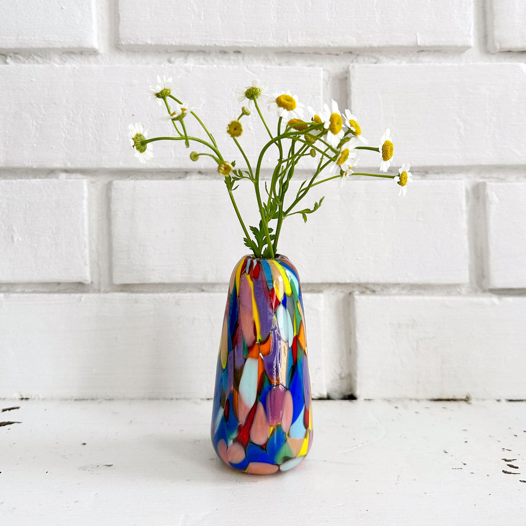 Mini Glass Vase, Rainbow