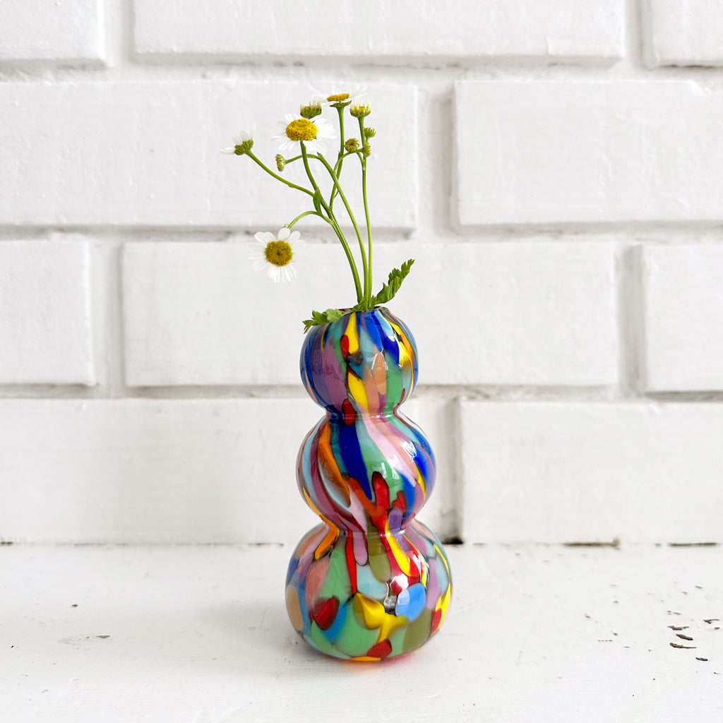 Mini Glass Vase, Rainbow