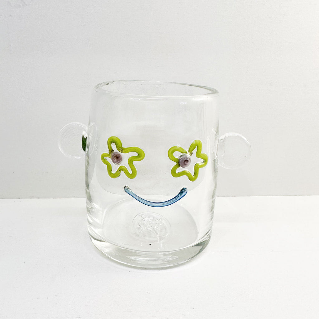 Daisy Face Glass Cup