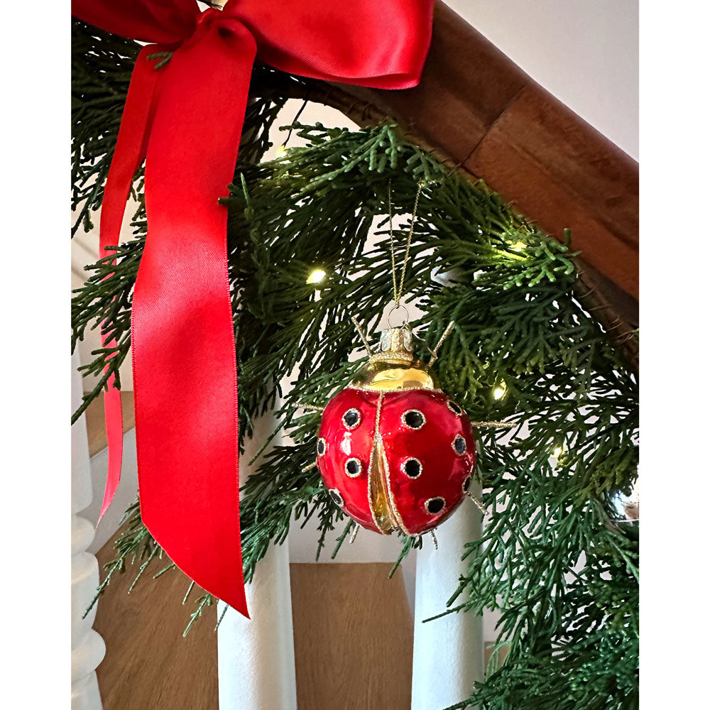 Glass Ladybug Ornament