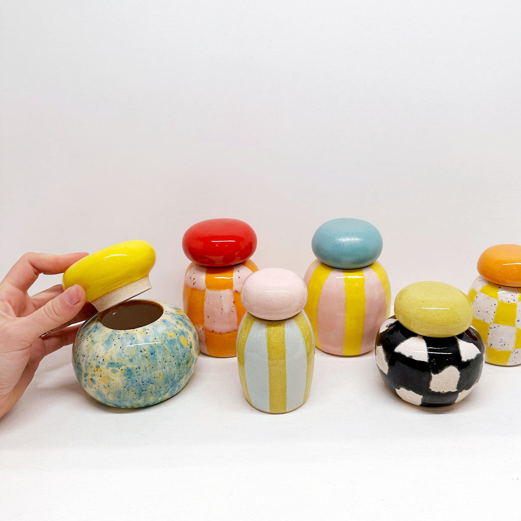 Patterned Ceramic Jar