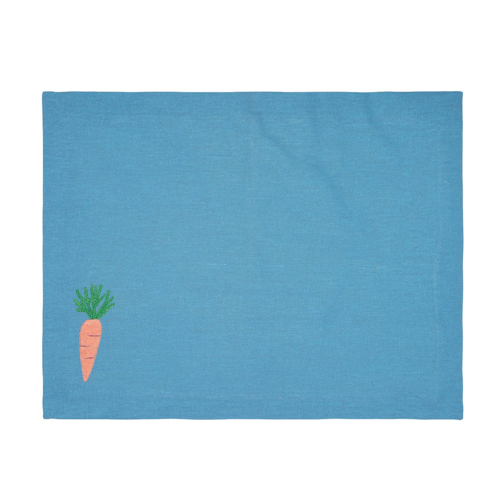 Carrot Embroidered Placemat
