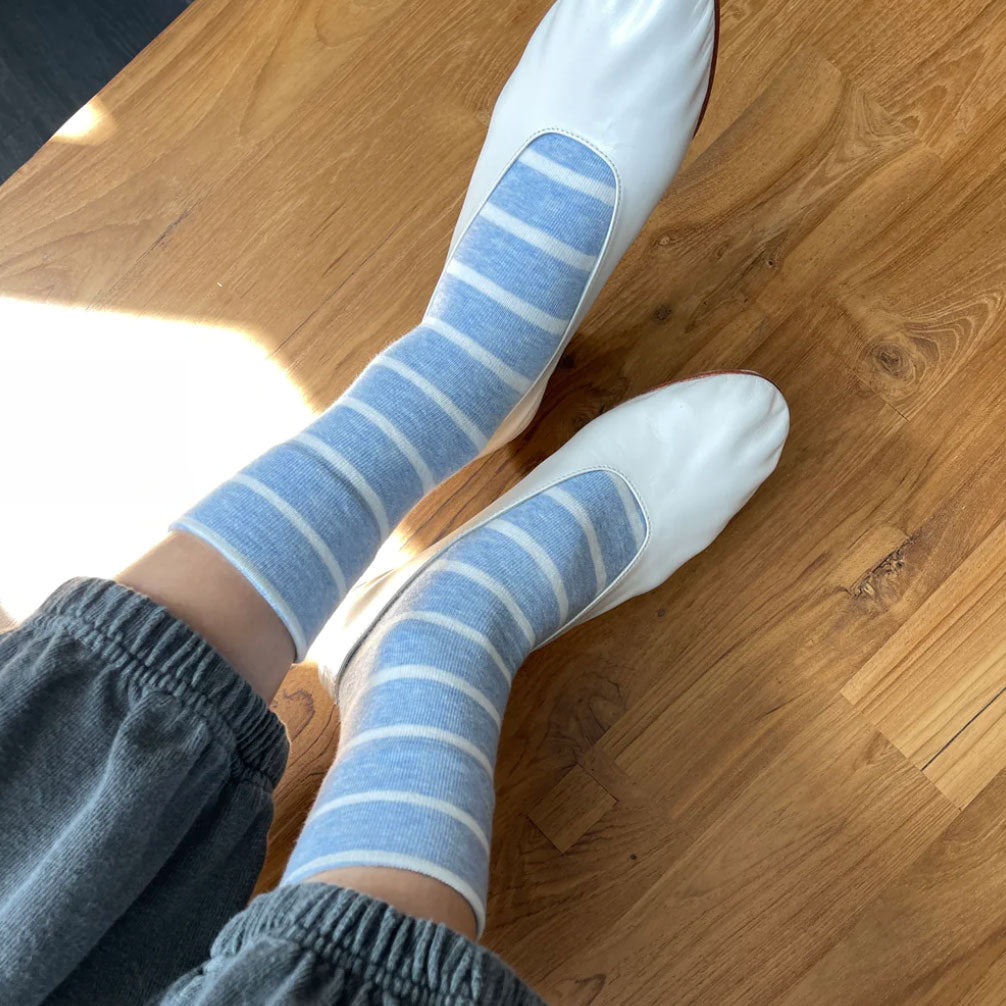 Wally Striped Sneaker Socks