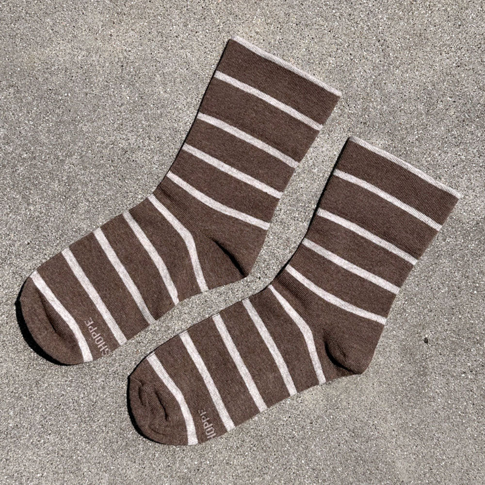 Wally Striped Sneaker Socks