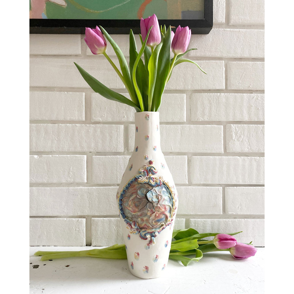 Pastel Frosting Vase