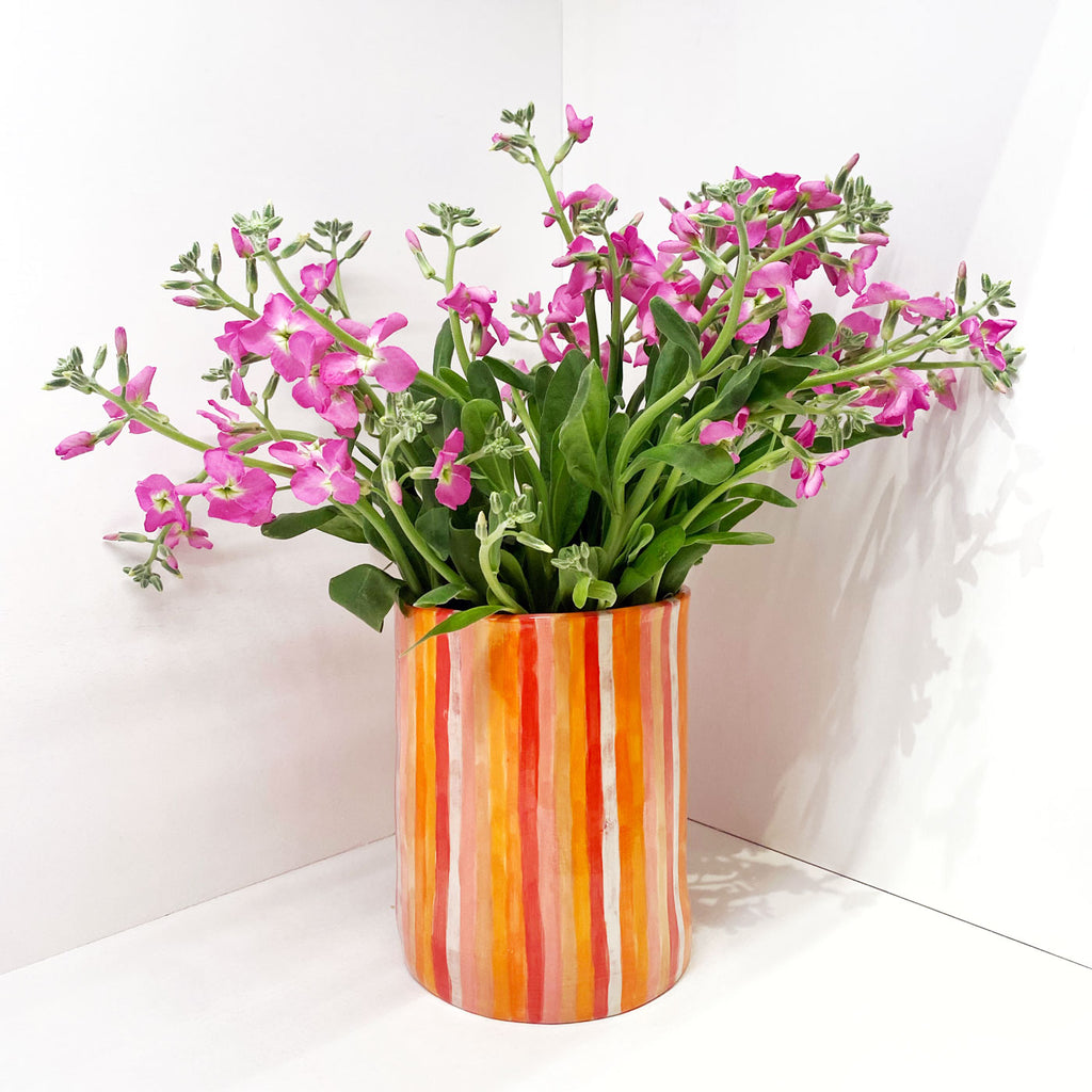 Sunset Stripes Vase