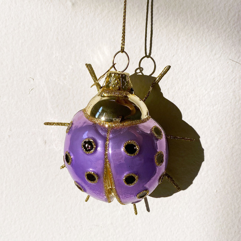 Glass Ladybug Ornament