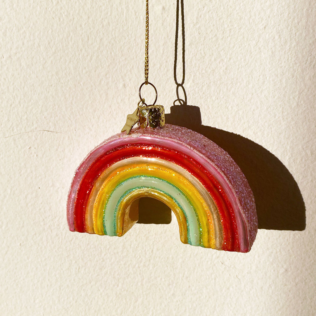 Glass Rainbow Ornament