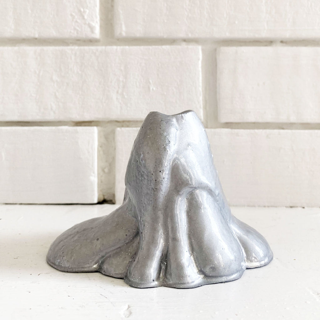 Silver Lava Vase
